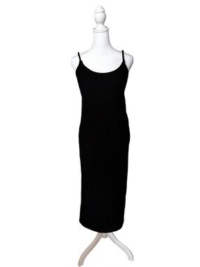 H&M Black Spaghetti Strap Maxi Dress